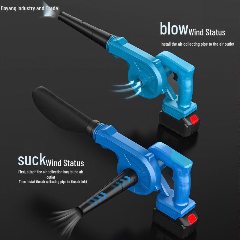 High-Power Dual-Use Electric Blower: Lithium Battery, Strong Blower & Vacuum for Dust Removal In Homes & Industry