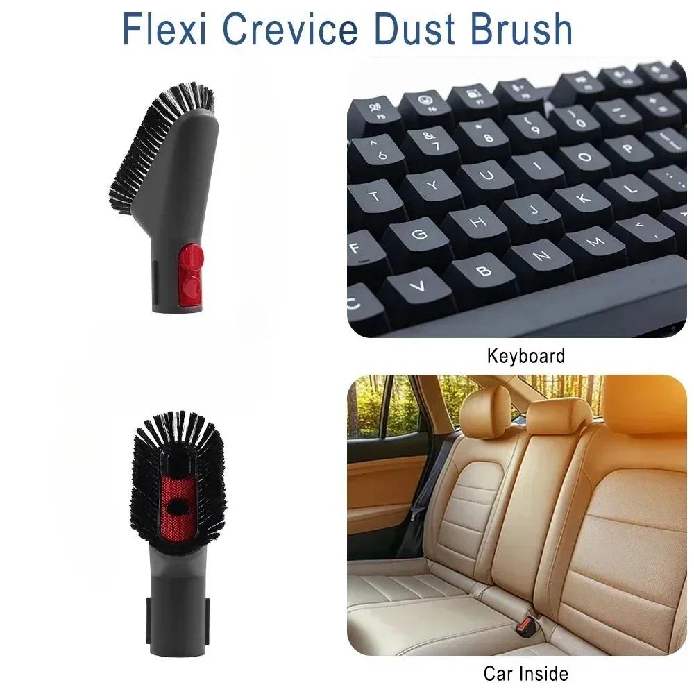 Telescopic Rod Extension Tube Suction Head For Dyson V7 V8 V10 V11 V15 Handheld Vacuum Cleaner Crevice Brush Mattress Brush Accessories Spare Parts