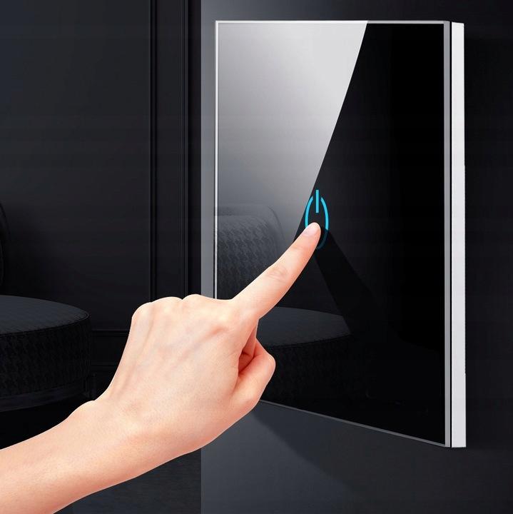 Single Wi-Fi Touch Light Switch Black
