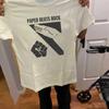 NEW SALE! Rock Paper Scissors Game Paper Beats Rock T-Shirt Cotton Full Size