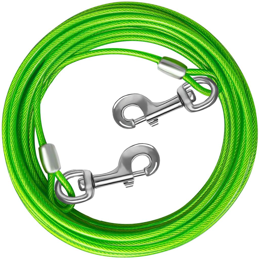 MiderHao Dog Anchor Dog Leash Mooring Cable Wire Lead 60KG Dog Cable Wire Rope Garden Lead 3/4.5/6/7.5/9M