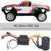 3650 Waterproof 3900KV Brushless Motor 60A Brushless ESC Parts Set for 1/10 RC Car