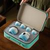 Kiln-fired Tea Set with Gradient Road Bao Quick Cup - Corporate Gift for Customer Souvenirs with Customized Logo