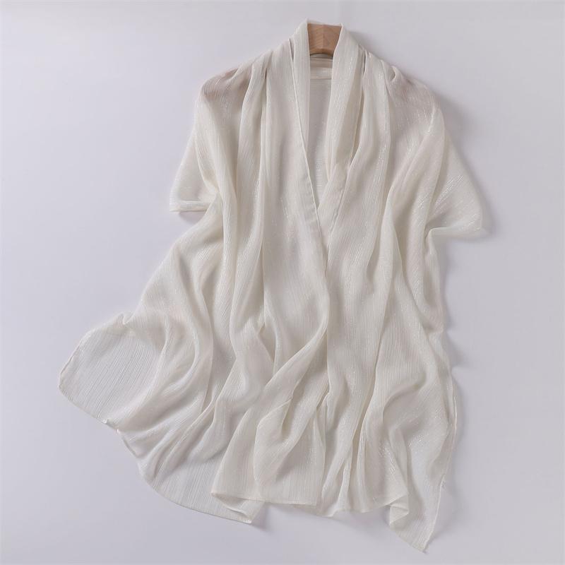 Lurex Silver Glitter Shimmer Bubble Chiffon Hijab Sparkle Veil Ramadan Long Scarf Shawl Beach Headscarf Bufandas Muslim Headband