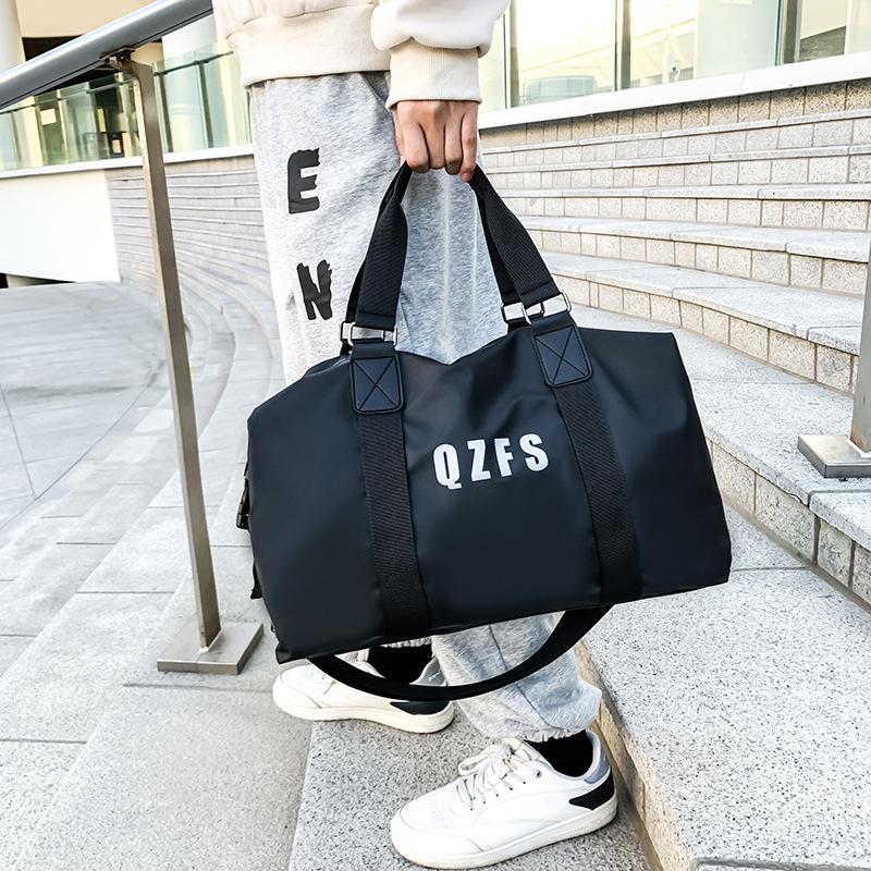 Street Trend Travel Bag Glossy Material Portable Outdoor Portable Ladies Travel Bag Commuter Messenger Bag