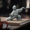 Tai Chi Mästare Stenstaty Ny Kinesisk Stil Konstfigur Figurin Kreativ Sten-Tillverkad Kung Fu Karaktär Prydnad Heminredning