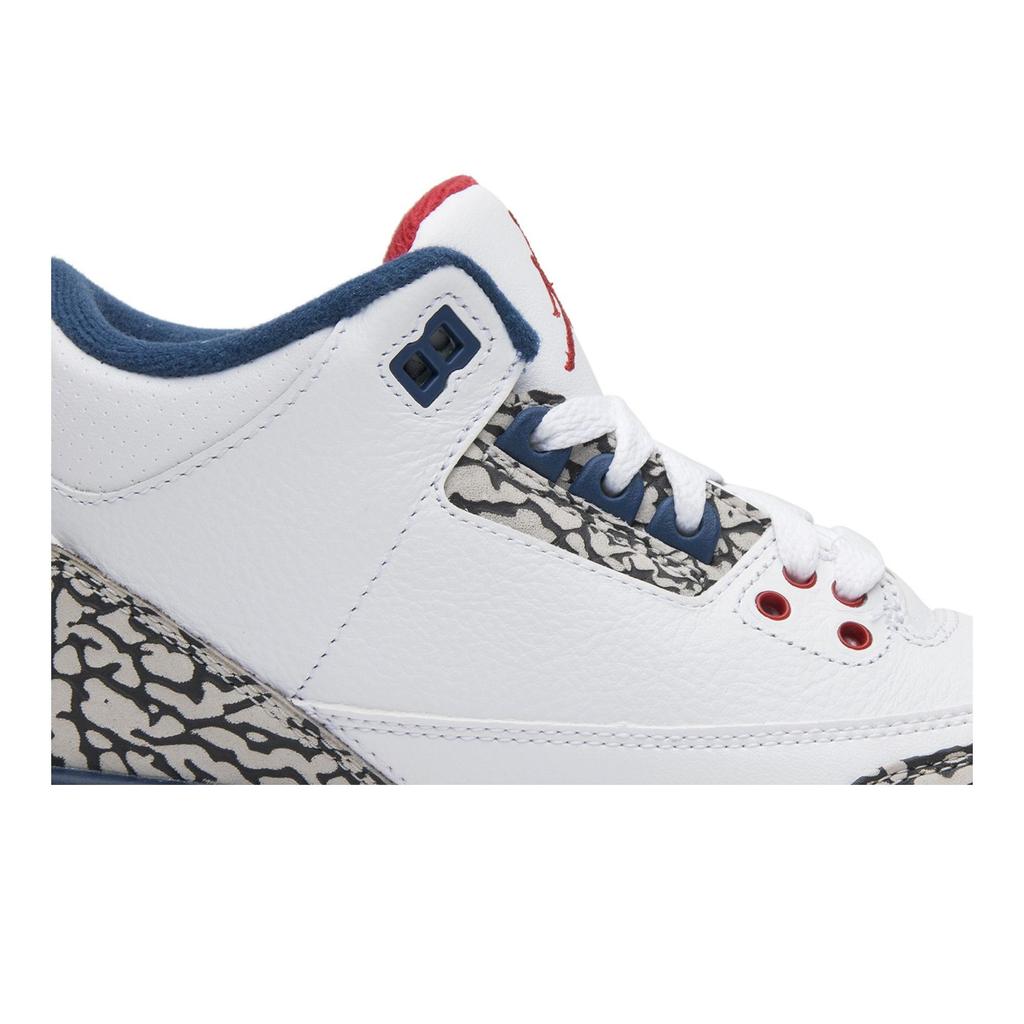 Air Jordan 3 Retro OG BG 'True Blue' 2016 (Unisex) White / Fire Red-True Blue Kids' Basketball Shoes 854261 106
