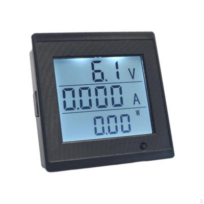 DC 6-200V 20A Current Meter Energy Measurement Instrument with Alarm Stable High Performance Digital