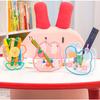 Acrylic Character Pencil Holder Ribbon Decorated Bear, Mixed Colors, 1 Piece, a Popular Character In Korea
