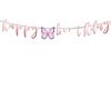 Pink Butterfly Birthday Party Disposable Tableware Set - Plates, Cups, Knives, Forks, Spoons