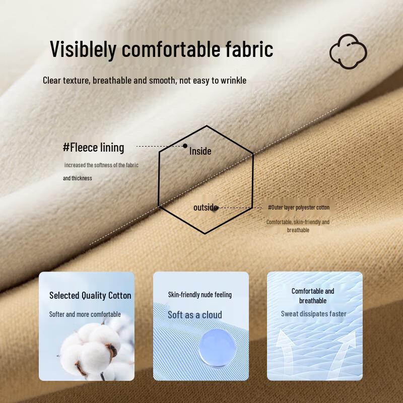 NÁS. POLO ASSN. Pánská fleecem podšitá těžká mikina s dlouhým rukávem