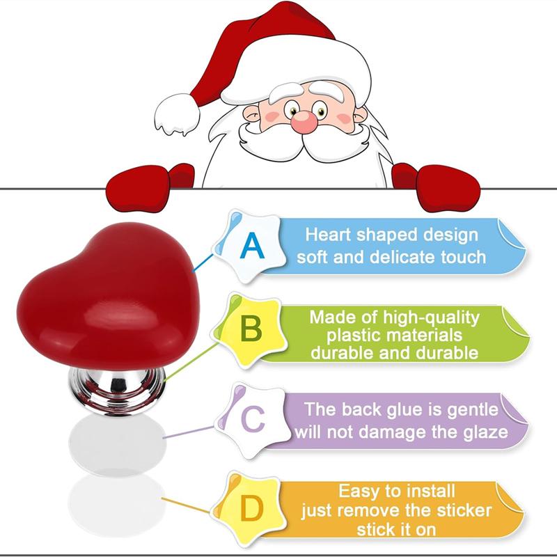 Toilet Press Button Heart Shaped Press Tank Push Switch Toilet Bathing Room Decor Water Press Flush Button