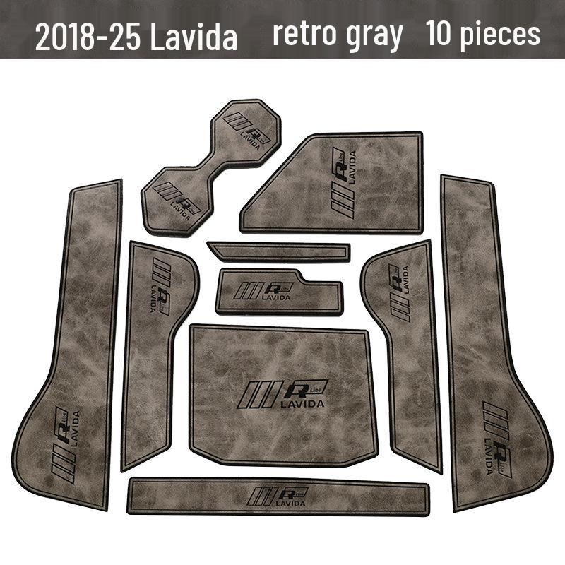 

Volkswagen Lavida Plus 18-24 Коврики в слоты дверей и вставки в подстаканники