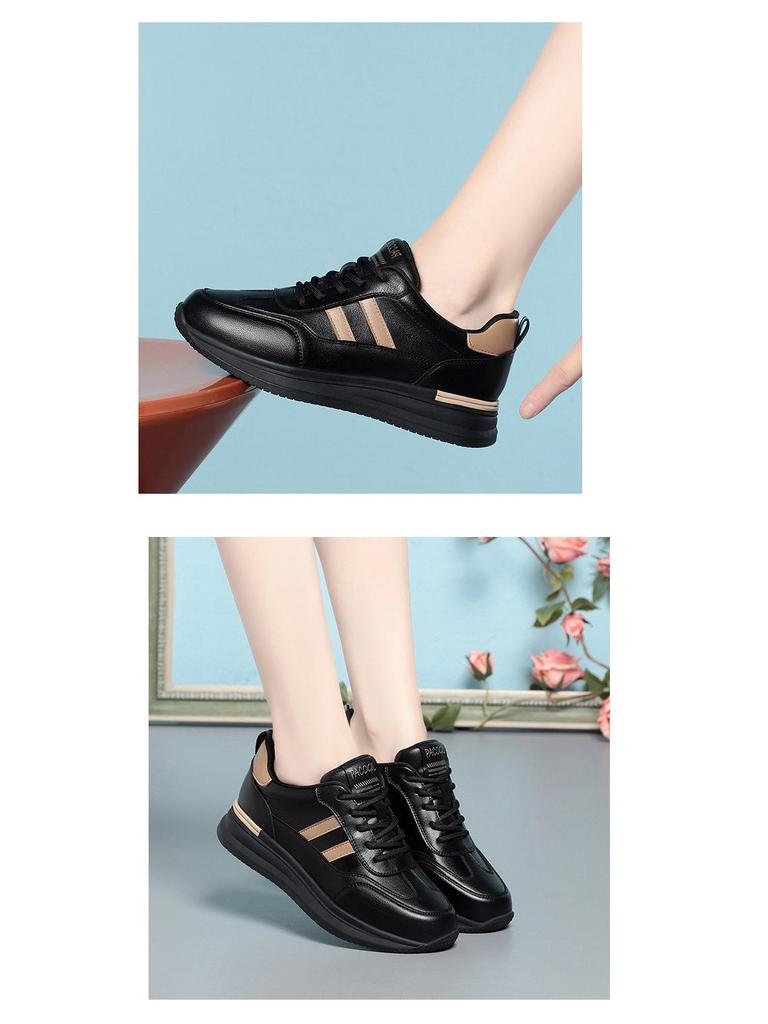 Scarpe Sportive Casual Nere Leggere da Donna - Autunno/Inverno 2024 Scarpe da Corsa con Suola Piatta in Peluche