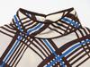 Trendy European & American Women's Plaid High-Neck Shirt - Versatile Summer Casual Fashion