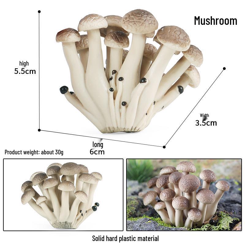 Cross-Border Mushroom Keyring Toy: Shiitake, White Death Cap, Enoki, Matsutake, Amanita Muscaria.