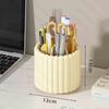 360 Degree Rotating Makeup Brush Holder Desktop Cosmetic Organizer Transparent Vanity Storage Stand No Installation Required