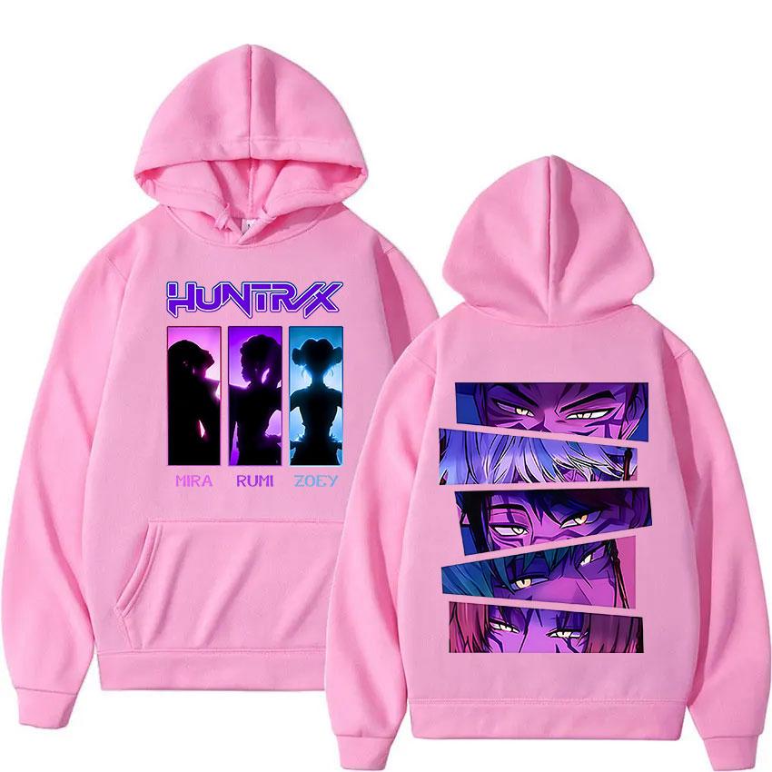 Manga Demon Hunters Hoody 2025 K-pop Hoodies Harajuku Anime Graphic Sweatshirt Men Women Long Sleeves Fleece Hooded Streetwear