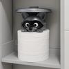 No Drilling Required Raccoon Toilet Paper Holder Wall Mounted Tissue Roll Dispenser  Toilet