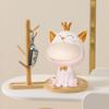 Creative Cat Light Luxury Resin Ornament for Home Decor & Key Storage