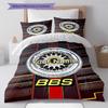 Bbs Gear Logo Custom Name Pattern Bedding Quilt Set Quilt Cover Pillowcase Home Birthday Gift(1 * Duvet Cover + 2 * Pillowcase, Without Core)