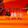 Halloween Cartoon Ghost Earrings for Women Asymmetrical Pumpkin Ghost Long Tassel Earrings Festival Party Jewelry Accessories