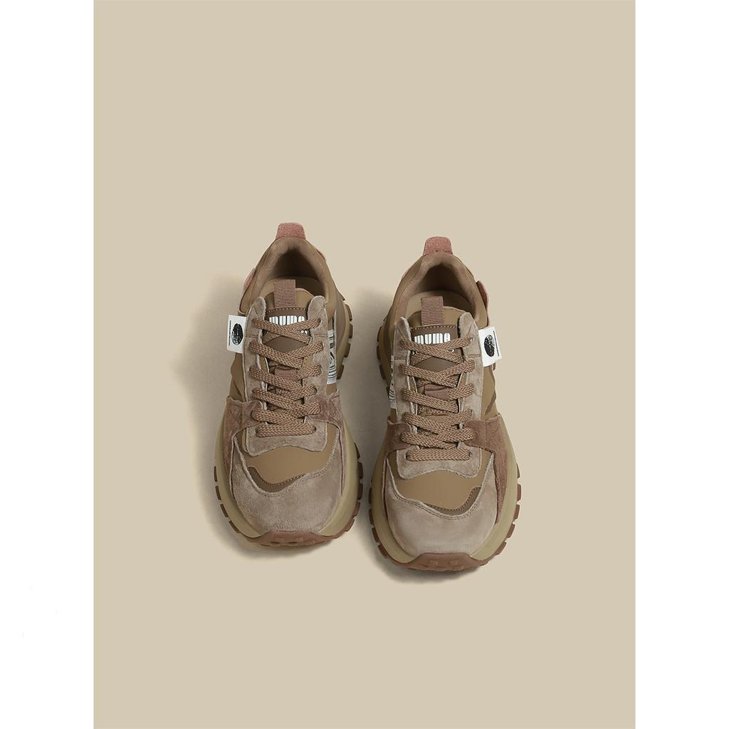 Waffel Forrest Gump Schuhe Damen Frühling Neu Trendy Dicke Sohle Farblich Passend Lässig Sportlich Laufschuhe Daddy Schuhe