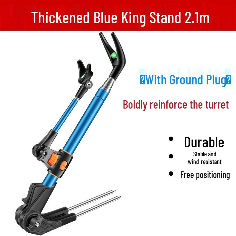 Multi-functional Stainless Steel Fishing Rod Holder and Ground Insert Stand