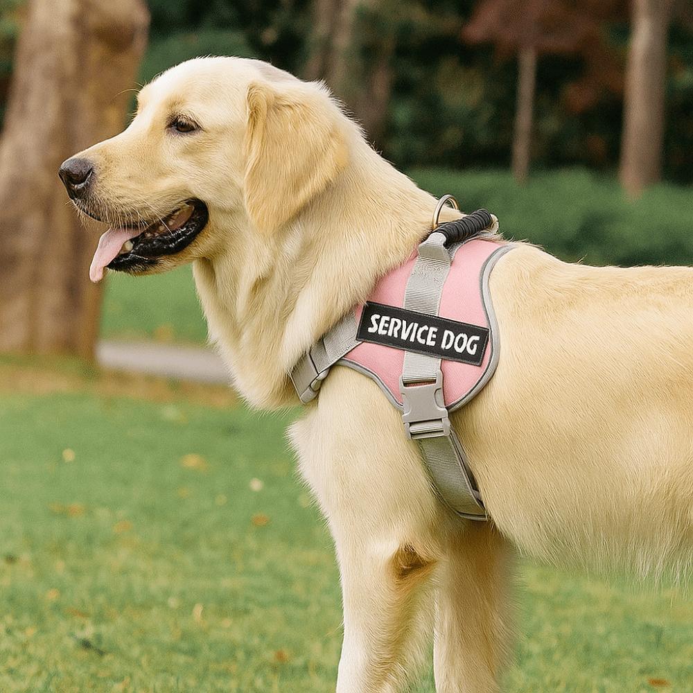 Leash Set Adjustable Harness Adjustable Reflective Vest Harness Service Dog Harness All Breeds