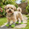Adjustable Anti Slip Dog Shoes Breathable Dog Foot Covers Dog Mesh Shoes for 4PCS/SET Spring Summer