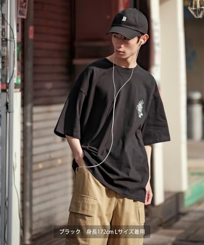 [IMPROVES] [SIDEWAYSTANCE] Short Sleeve Fat Bear Print T-Shirt