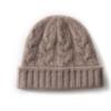 Thickened cashmere hat women's soft waxy knitted wool to keep warm versatile wool hat men's spot