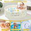 PVC Foldable Baby Bath Portable Bathtub Large Toddler Bathtub with Drain Valve Space Saving and Robust Paddling Pool for Home