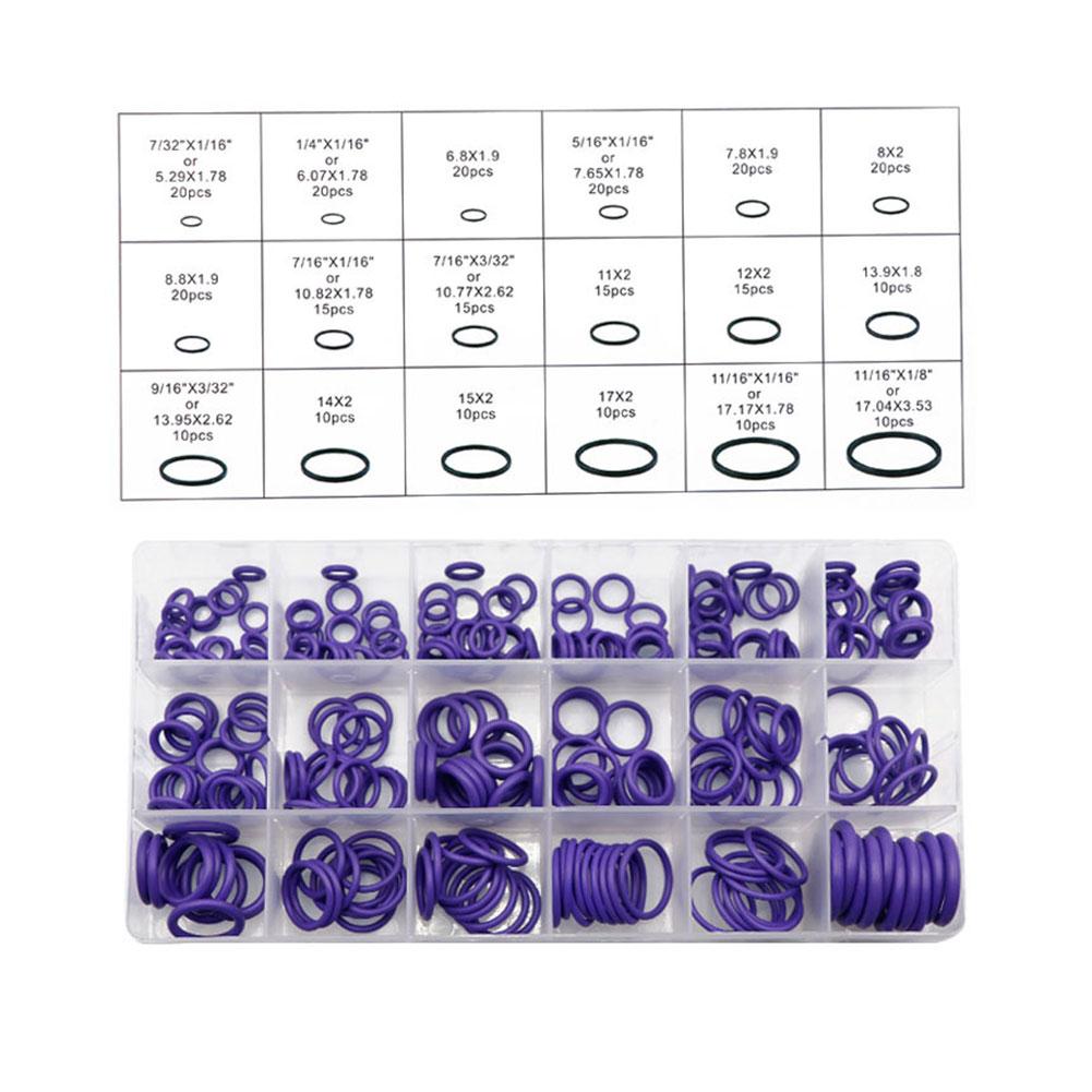 

Black O Rubber Washer Seals Assortment Set High-Quality Nitrile Car Gasket Washers For Automotive Sealing фіолетовий