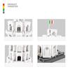 World Famous Historical Culture Architecture Creative Construction Block Leaning Tower Of Pisa Italy Model Construction Brick Toys