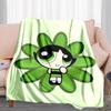 1PC The Powerpuff Girls printed blanket, all season lightweight home office outdoor nap multifunctional blanket A5