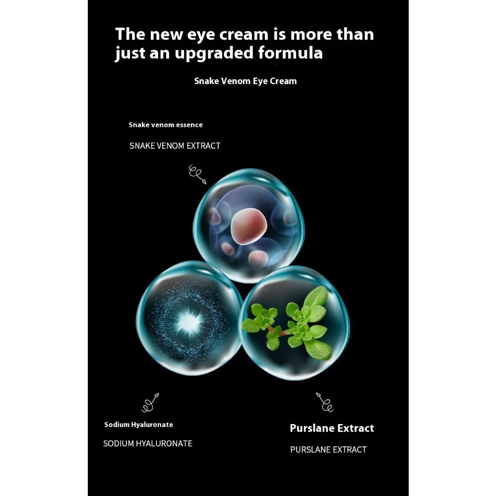 Oční krém s extraktem z hadího jedu, péče o pleť očí, oční vaky, tmavé kruhy pod očima, jemné vrásky