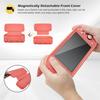 ProCase Switch Lite Flip Case 2 Glass Slim Clear Soft TPU Shockproof Protective Compatible with Switch Lite 2019 Coral [with Panels] Cover, Cover, –
