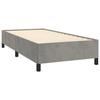 Maison Exclusive - Sommier à lattes de lit et matelas Gris clair 90x200 cm Velours