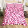Purple Leopard Print Duvet Cover Color Bedding Set Three-Piece 3D Digital Printing Kit