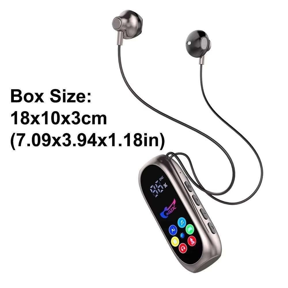 Noise Reduction Bluetooth Headphones Color Screen Wireless Earbuds Clip-On Earphones  Indoor Use