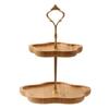 2/3Layer Snack Storage Plate Bamboo Dried Fruit Basket Simple Candy Dessert Tray  Coffee Table