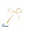 Plated Brooch, Large Bow, Shine, Stylish Pin