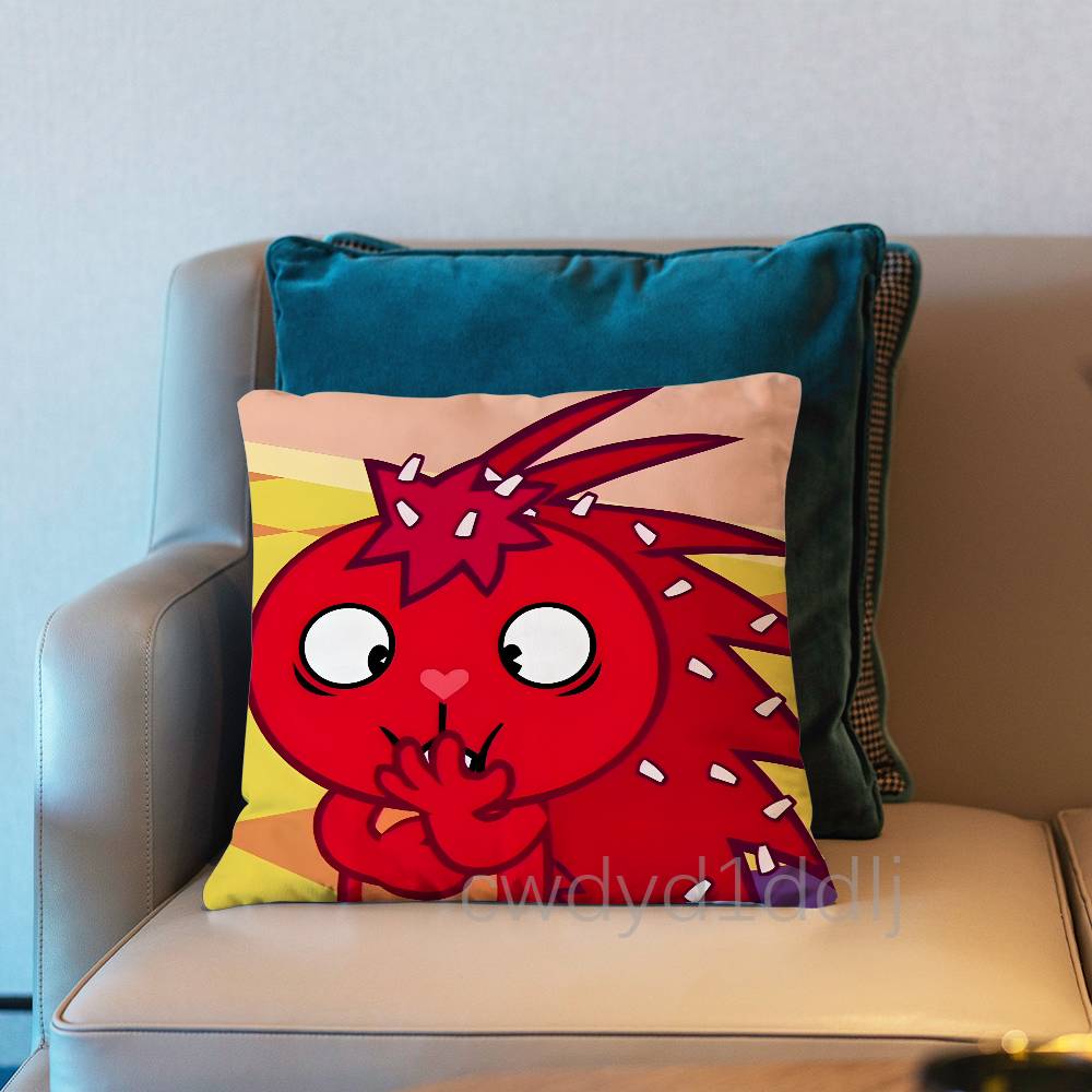 

Flaky HTF Happy Tree Friends Pillowcases Cute Funny Pillow Case For Wedding Party Home Decor Comfy Pillow Cover 30x30cm