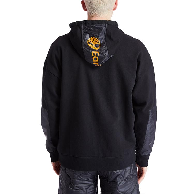 Timberland Color Block Casual Sports Hooded Jacket Men jackets Black A2CFC-001