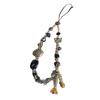 Black Gold Sun Totem Crystal Phone Lanyard With Pvc Cord For Men And Women
