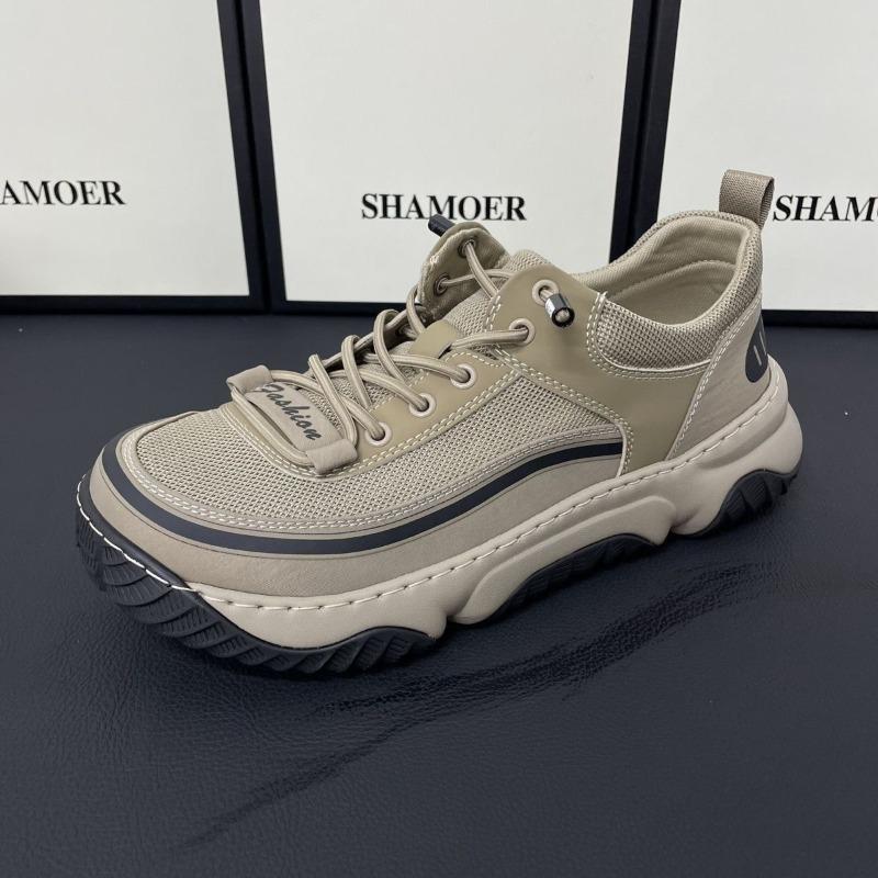 

Summer men s shoes mesh breathable one pedal casual shoes soft sole light lazy thick bottom tide 44 хаки