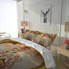 3D Angel Bedding Set Golden Luxury Bedclothes European Pattern Duvet Cover Retro Chain Comforter Cover 3 Piece For Girls Boys
