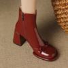Bow Ankle Boots Woman High Heels Shoes Sexy Party Chunky Boots Elegant 2025 Winter Dress Brand Woman Pumps Botas Mujer