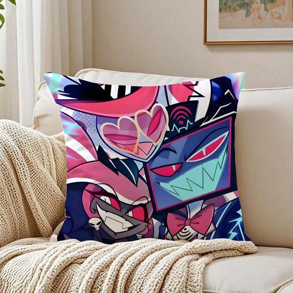 

animation dark HHazbin HotelS Cushion Cover Pillowcase Antidustmite living Room Sofa Decor Cushion Room 30X30cm